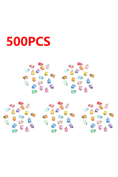 Choice 500PCS 100-500pcs Mini Resin Turtles Night Glow Turtle Figurines Multi...