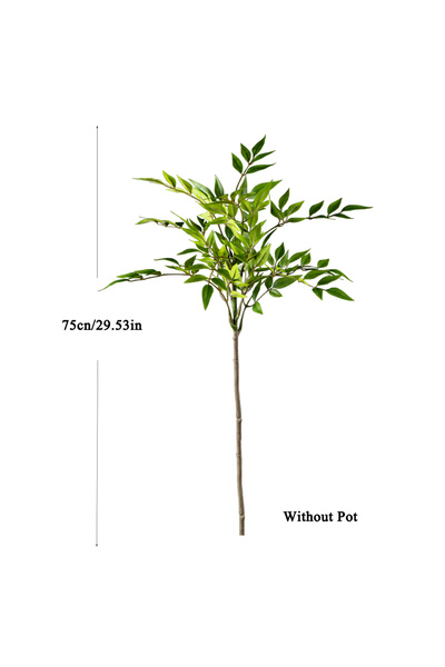 choice2 75cm 75-140cm Tall Artificial Nandina Plants Fake Tropical Palm Branc...