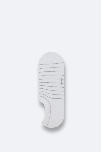 Avva Men's White Bamboo Blend Sneaker Socks B008514