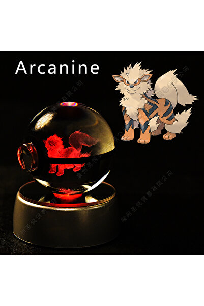 Choice31 30 Arcanine Pokemon Crystal Ball 3D Pikachu Gengar Mewtwo Night Ligh...