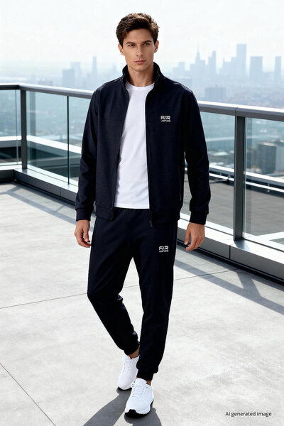 AIR JONES Hugo Navy Blue Jogger Men's Tracksuit - 85198