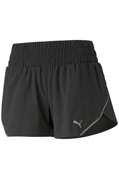 Puma Pantaloni scurți de alergare pentru femei, țesuți, 3 inch - Negru - XS