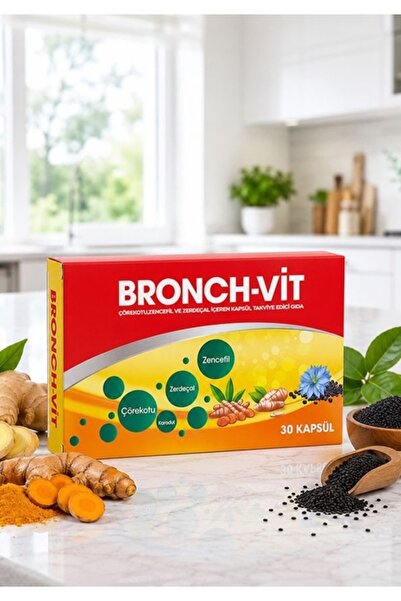 sarus sante Bronch-Vit Bağışıklık & Solunum Desteği | Çörekotu + Zencefil + Z...
