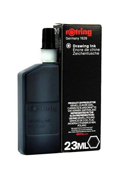 Rotring Rapido Mürekkebi Siyah 23ml S0194660