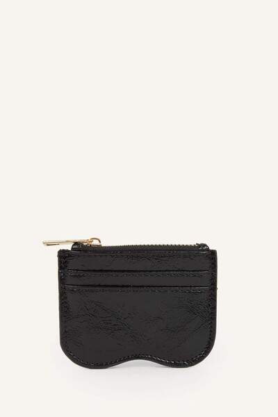 DeFacto Women's Faux Leather Black Card Holder I1262Axns