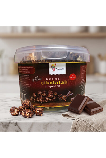 Festiva Çikolatalı Popcorn 60 g Kova | Çıtır Patlamış Mısır | Pratik Atıştırm...