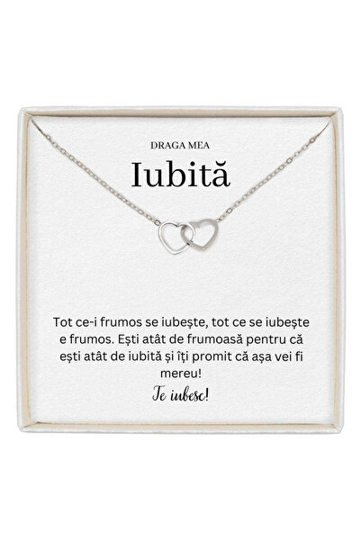 The Jewel Heart Colier elegant cu pandantiv pentru ea, zirconiu cubic, lungim...