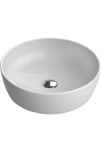 Turkuaz Cerastyle One Lavabo 46 Cm Yuvarlak Çanak Tezgah Üstü