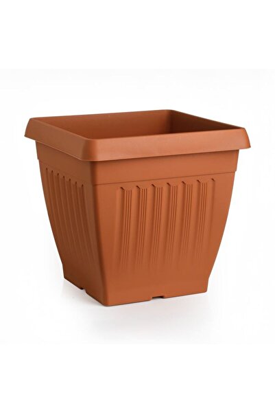 BAMI NETWORK Ghiveci flori patrat plastic teracota 32x32x30cm 18.5L