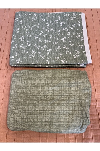 ŞENER HOME Lavinya Çiçek Desen Çarşafı Lastikli Çift Kişilik Pike Takımı