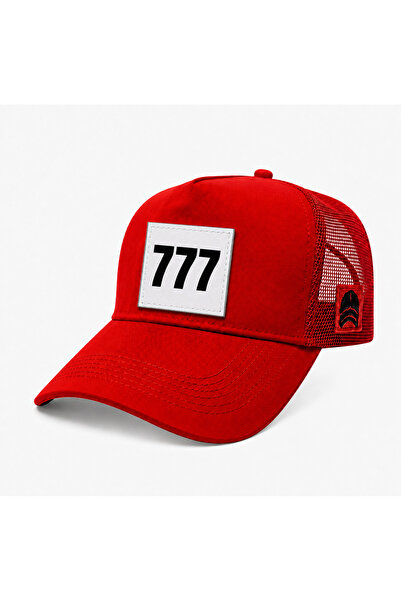 all hats قبعة بيسبول شبكية مزينة برقعة 777