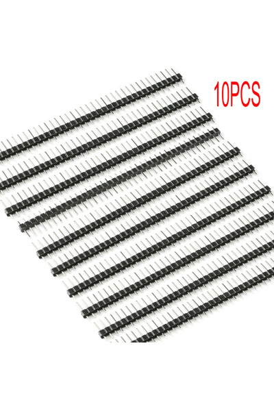 Choice1 10pcs 40P male 10PCS 1x40Pin 2.54mm Pitch Single Row Female PCB Socke...