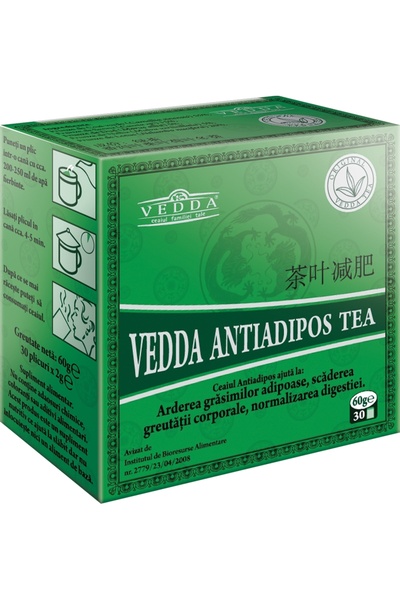 Vedda Ceai de slabit Antiadipos - 30 plicuri / 2 gr