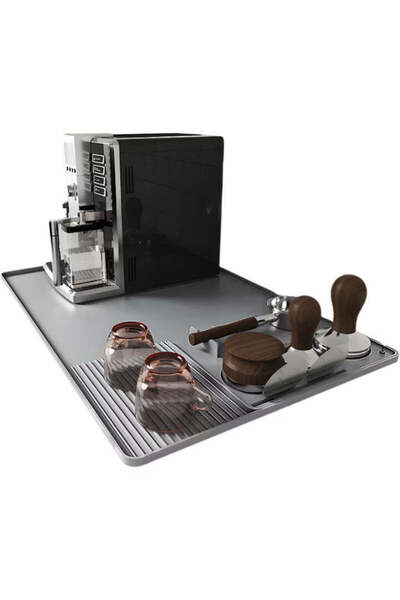Jaskus Covoraș de cafea din silicon 40x60cm - Gri