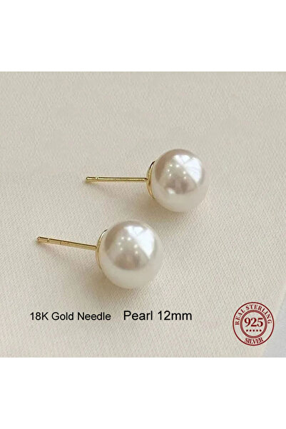 Choice 18k Gold 12mm Somilia- Wholesale 4-12mm Silver High Quality Pearl Earr...