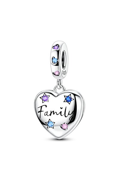 Choice KTC1721 MULA 1PC 925 Silver Dangle Charms Family Love Opening and Clos...