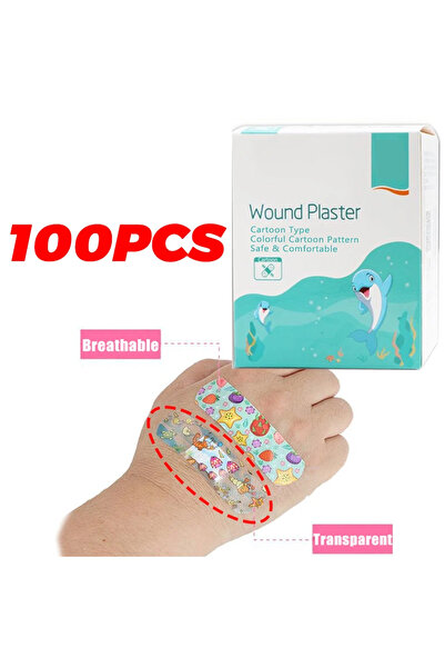 Choice ضمادات C66-hyaline للأطفال، 100 قطعة، ضمادات كرتونية لطيفة للأطفال، شر...