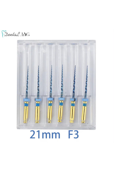 Choice4 Size 21mm F3 Dental Root Canal File Gold Endo Rotary Super Files Gold...