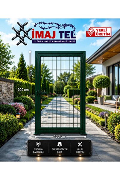 İMAJ TEL ÖRGÜ & PANEL ÇİT SİSTEMLERİ Panel Çit Kapı Yeşil / Panel Çit Kanatlı...