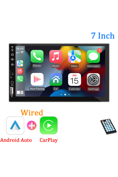 Choice3 Car Radio Only 7“ Car Radio 1 Din Carplay Android Auto Multimedia Pla...