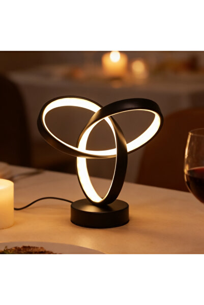 Choice Warm White black USB Creative Modern Art Desk Lamp Tri Color Lighting ...