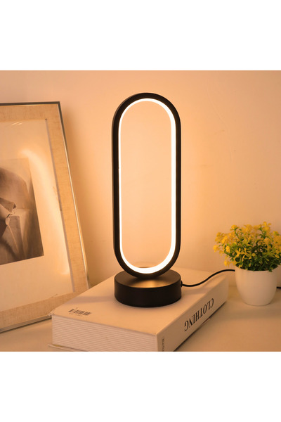 Choice 0-5W Warm White black 1pc USB Powered LED Desk Lamp with 3-Color Circu...