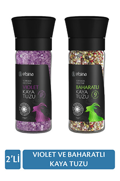 Efsina Violet ve Baharatlı Kaya Tuzu 2'li Paket