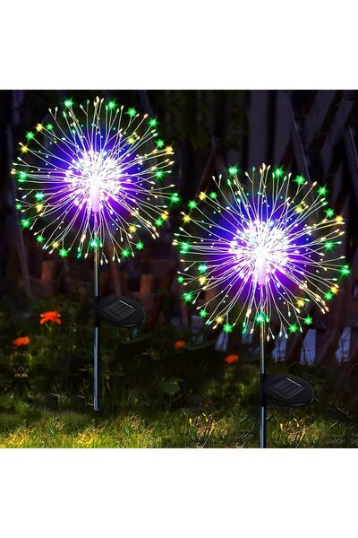 Choice5 1pcs 200LED RGB Solar Lights for Outdoor Garden 60/200/420LED Dandeli...