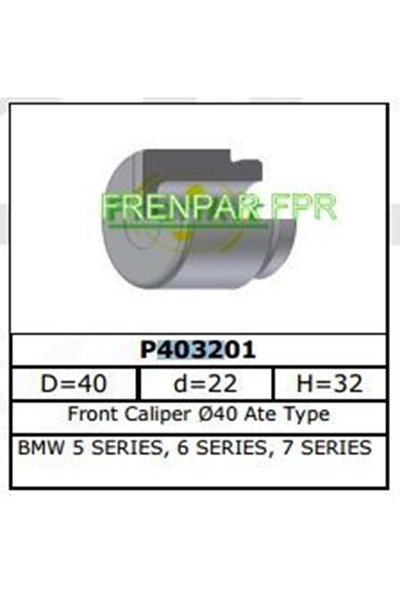 FPR Fren Kaliper Pistonu Ön Bmw E28, E34, E23