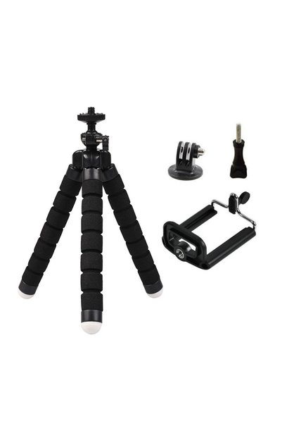 Choice حامل ثلاثي القوائم أسود مكون من 4 قطع لكاميرا Gopro Hero 12 11 10 9 8 ...