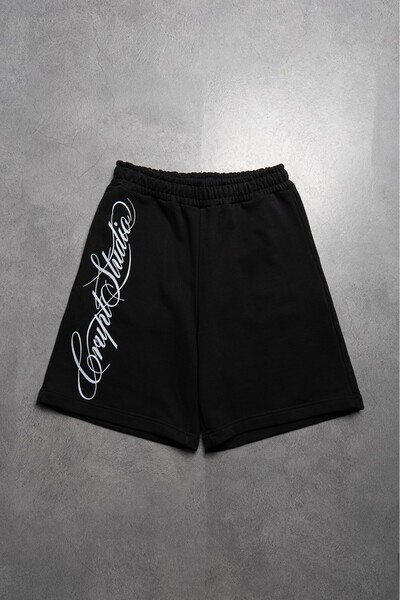 Crupt Studio Black Chaos Division Men's Shorts Jorts