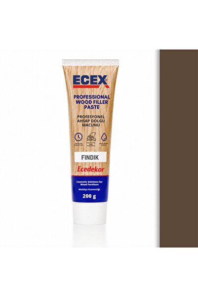 ecedekor ECEX Fındık Ahşap Dolgu Macunu Tüp (200gr)
