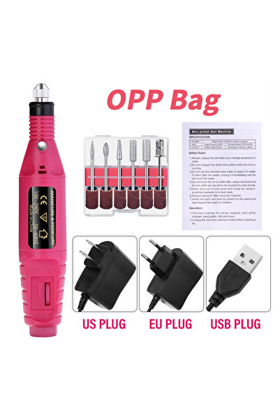 Choice32 USB Plug Red LULAA Portable Professional Electric Nail Drill Machine...