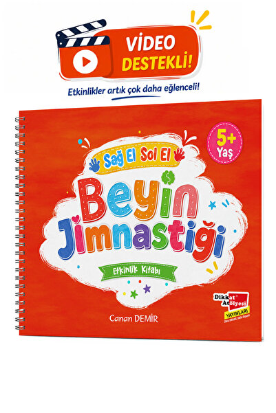 Dikkat Atölyesi Yayınları Beyin Jimnastiği 5-8 Yaş Etkinlik Kitabı