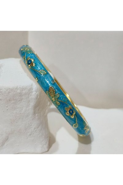 Choice29 58-60mm Red Enamel Chinese Cloisonne Bracelet Double Bangle Traditio...