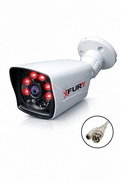 FURY 5mp 3.6mm Lensli 1080p 2mp Görüntü 6 Atom Led Gece Görüşlü Full Hd Güven...