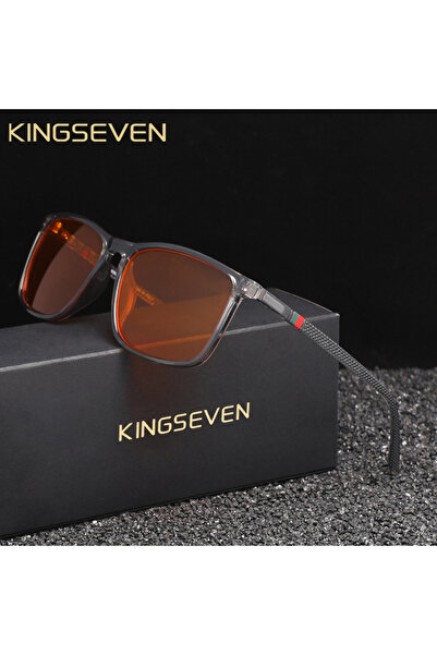 Choice8 نظارات شفافة رمادية 99 KINGSEVEN مضادة للضوء الأزرق للرجال/النساء، نظ...