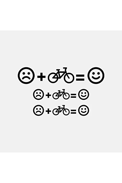 Choice black3PCS 3PCS Bike Stickers Personalized MTB Road Frame Decals Emotic...