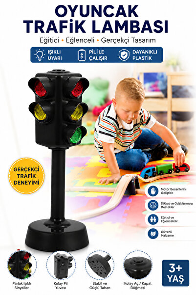 hediyecik Eğitici Sesli Ve Işıklı Trafik Lambası