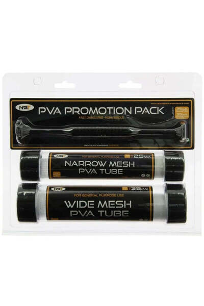 NGT Tackle Pachet promoțional NGT Kit plasă PVA solubilă Îngustă (25mm) + Lat...
