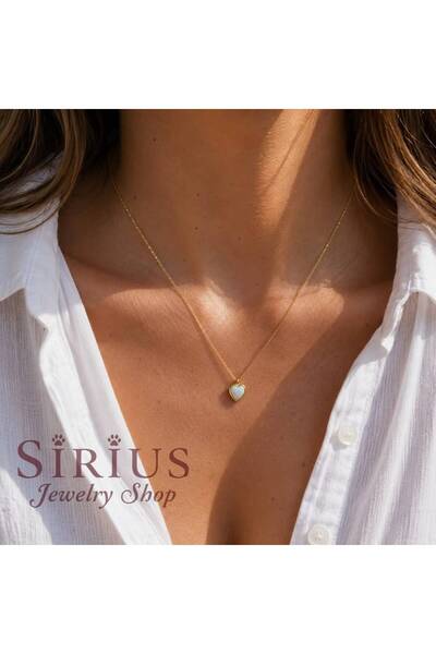 sirius jewelry Opal Kolye | 925 Ayar Gümüş