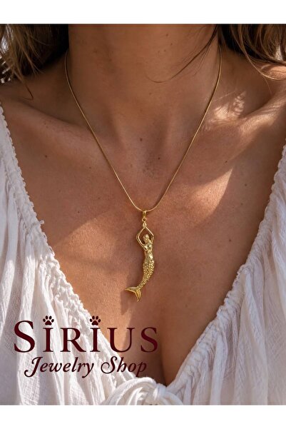 sirius jewelry Pirinç Deniz Kızı Kolye