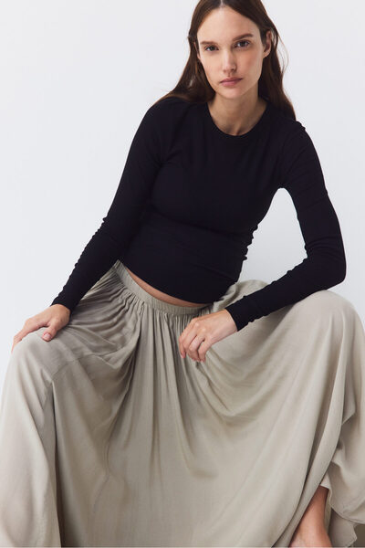 H&M MAMA Ribanalı Jarse Üst