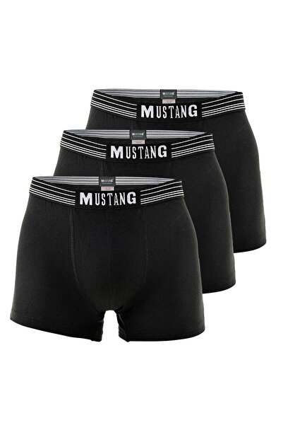 Mustang Herren Boxershorts, 3er Pack - Retroshorts, Pants, True Denim