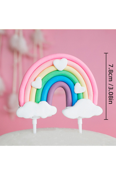 Choice9 Rainbow Rainbow Unicorn Cake Topper Girl's Birthday Decoration Baby S...