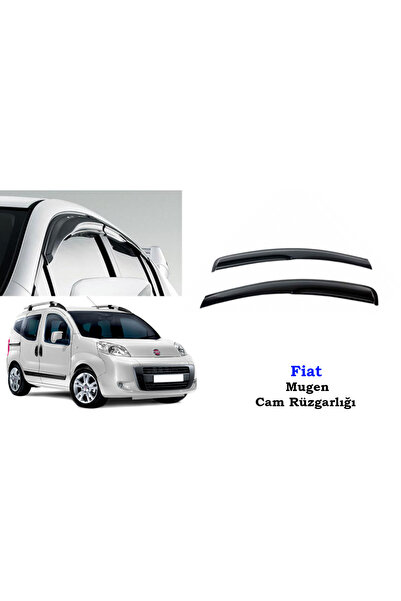 Universal Fiat Fiorino Mugen Cam Kenar Rüzgarlığı 2'li