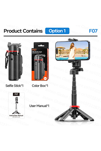 Choice Option 1 AXNEN Mini Selfie Stick Tripod 66.9'' Extendable Cellphone Ho...