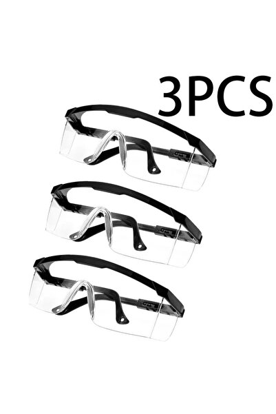 Choice Black 3pcs 3Pcs Anti-Splash Work Safety Glasses Eye Protecting Lab Gog...