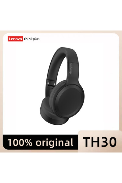 LENOVO TH30 black1 TH30 Wireless Bluetooth Headphones with Headwear Earmuffs,...
