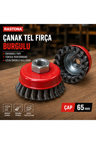 RASTONA ÇANAK TEL FIRÇA BURGULU Ø65